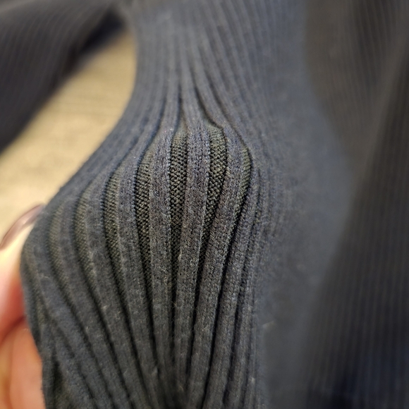 See By Chloé Mini Ribbed Sweater Dress in Deep Forest Green Sz Medium - Picture 11 of 11